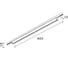 Магнитный трековый светильник ST LUCE черный, LED 1*21W, 3000K, 800Lm, Ra>80, IP20, L900xW10xH18, 24V ST665.436.21 4