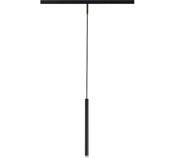 Магнитный трековый светильник ST LUCE черный, LED 1*3W, 3000K, 100Lm, Ra>90, 36, IP20, D18xH310, 24V ST672.433.03