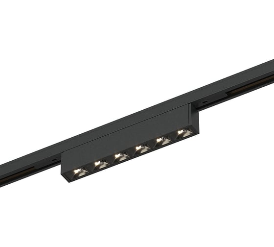 Магнитный трековый светильник ST LUCE черный, LED 1*5W, 3000K, 220Lm, Ra>90, IP20, L100xW10xH18, 24V ST666.436.05 1