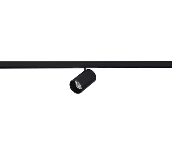 Магнитный трековый светильник ST LUCE черный, LED 1*5W, 3000K, 340Lm, Ra>90, 36, IP20, D35xH58, 24V ST671.436.05