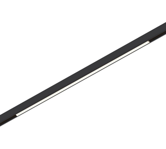 Магнитный трековый светильник ST LUCE черный, LED 1*5W, 4000K, 360Lm, Ra>80, 100, IP20, L300xW5xH12 ST667.446.05