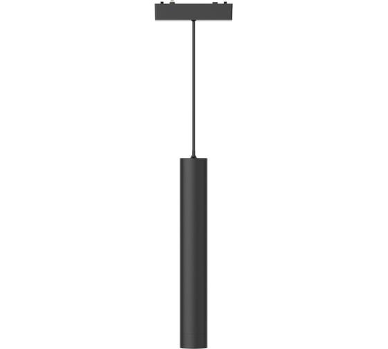 Магнитный трековый светильник ST LUCE черный, LED 1*7W, 3000K, 430Lm, Ra>90, 36, IP20, D30xH300, 48V ST680.433.07 1