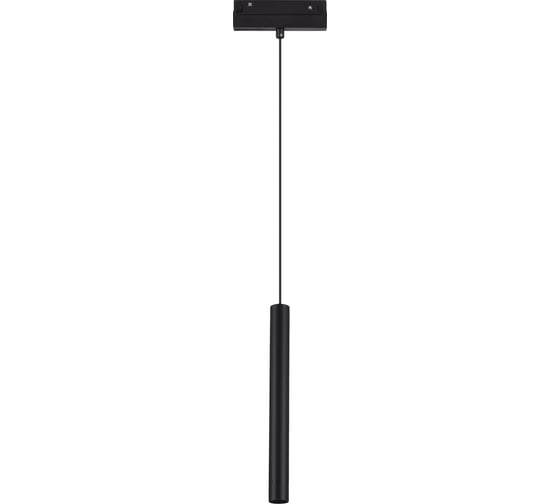 Магнитный трековый светильник ST LUCE черный, LED 1*7W, 3000K, Lm, Ra90, 36, IP20, D32xH307, 48V ST682.436.07