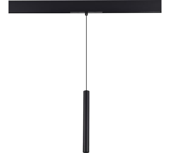 Магнитный трековый светильник ST LUCE черный, LED 1*7W, 4000K, 450Lm, Ra90, 36, IP20, D32xH307, 48V ST682.446.07