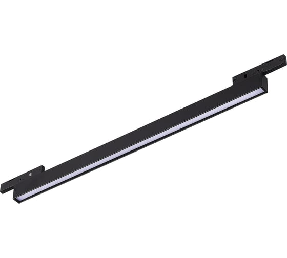 Магнитный трековый светильник ST LUCE черный, LED 1*8W, 3000K, 250Lm, Ra>80, 100, IP20, L300xW10xH18 ST665.436.08 1