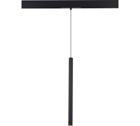 Магнитный трековый светильник ST LUCE черный, LED 1*8W, 3000K, 450Lm, Ra90, 24, IP20, D30xH500, 48V ST683.436.08