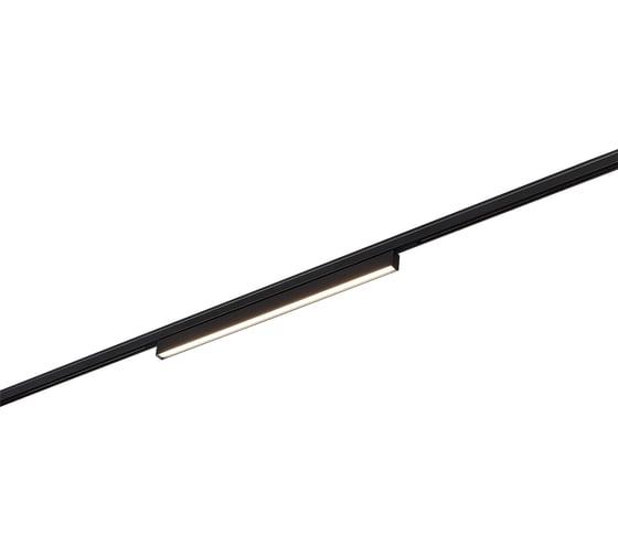 Магнитный трековый светильник ST LUCE черный, LED 1*8W, 4000K, 250Lm, Ra>80, 100, IP20, L300xW10xH18 ST665.446.08