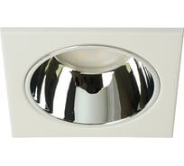 Светильник встраиваемый FERON DL3112 потолочный MR16 G5.3 белый + хром, 51406