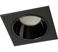 Светильник встраиваемый FERON DL3112 потолочный MR16 G5.3 черный + черный хром, 51408