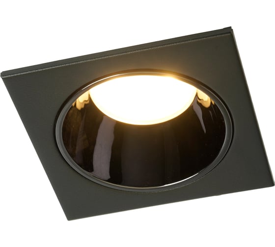 Светильник встраиваемый FERON DL3112 потолочный MR16 G5.3 черный + черный хром, 51408