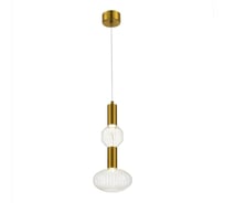 Светильник подвесной ST luce Латунь/Золотой, Прозрачный LED 2х3W 3000K SL6117.223.02