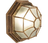 Садово-парковый светильник FERON PL661 60W E27 230V, черное золото 11651