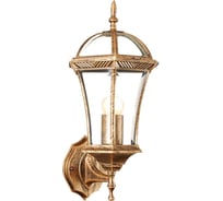 Cадово-парковый светильник FERON PL621 на стену вверх 60W 230V E27 225х205х540мм, черное золото 11617