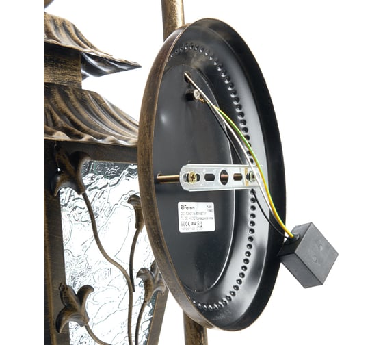 Садово-парковый светильник FERON PL631 на стену вниз 60W 230V E27, черное золото 11642