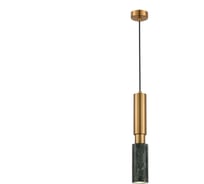 Светильник подвесной ST LUCE Латунь/Латунь, Зеленый GU10 1*5W 4000K SL1192.363.01