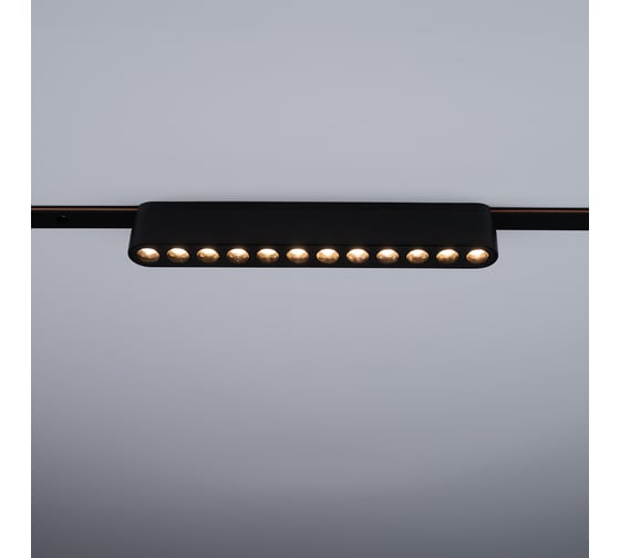Трековый светодиодный светильник Jazzway MTR16 1212 12Вт 3000K spot 36 град BL (чёрный) IP20 низковольтный 5056299
