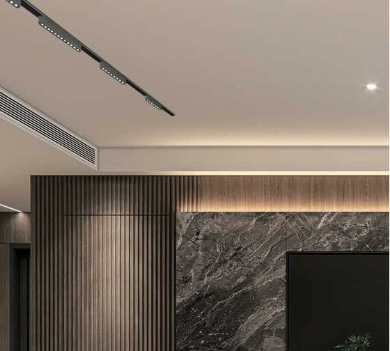 Трековый светодиодный светильник Jazzway MTR16 1218 18Вт 4000K spot 36 град BL (чёрный) IP20 низковольтный 5056350