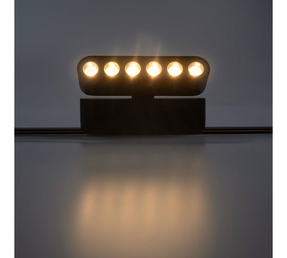 Трековый светодиодный светильник Jazzway MTR16 1306R 6Вт 3000K spot 36 град BL (чёрный) IP20 низковольтный 5056954