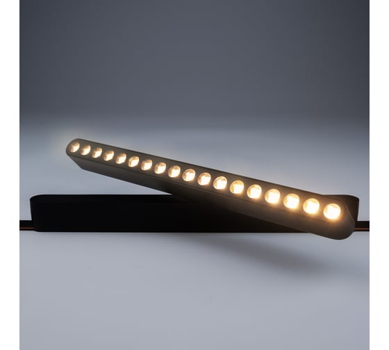 Трековый светодиодный светильник Jazzway MTR16 1318R 18Вт 3000K spot 36 град BL (чёрный) IP20 низковольтный 5057036 1
