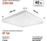 Светодиодный светильник CENTER (40Вт, Osram, 4000К, CRI>90, Опал, IP54, 595×595×48мм) 35748690 CENTER-01.01.040.4254 CRI90 BOX 2