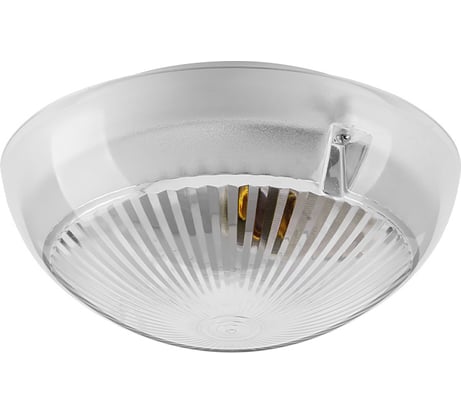 Светодиодный светильник Wolta ЖКХ IP54, под лампу 60Вт, E27 (в комплект не входит) прозрачный ДПБ06-60-011