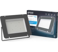 Светодиодный прожектор Gauss Qplus 300W 31500lm 6500K IP65 графитовый 690511300