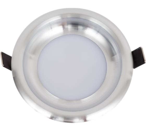 Светодиодный светильник ЭРА KL LED 17-7 SL круглый тарелка 7W 4000K, серебро Б0030405 1