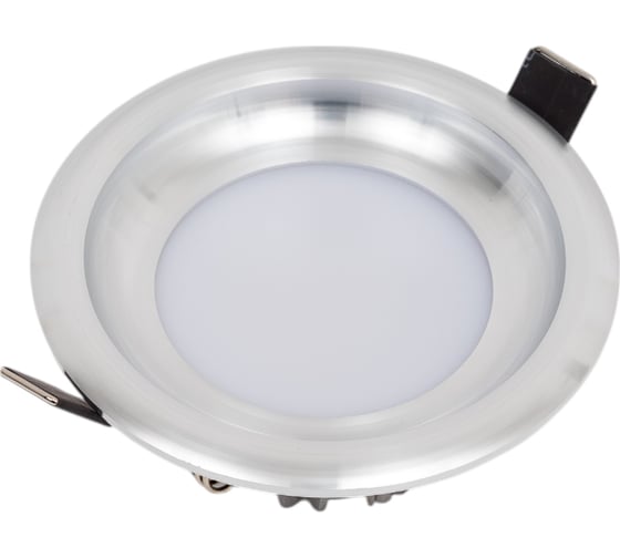 Светодиодный светильник ЭРА KL LED 17-7 SL круглый тарелка 7W 4000K, серебро Б0030405