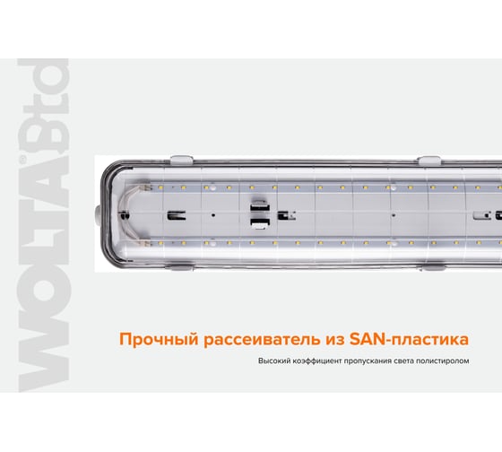 Светильник WOLTA STD LED 32Вт 6500К IP65 Прозрачный 4300лм ДСП14-32-002-6К