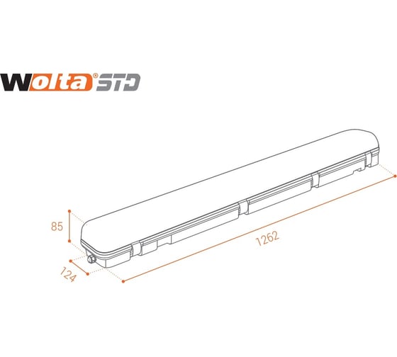 Светильник WOLTA STD LED 32Вт 4000К IP65 Прозрачный 4300лм ДСП14-32-002-4К