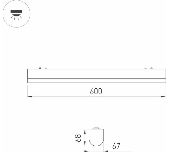 Светильник Arlight ALT-LARGO-600-15W Warm3000 1шт 052089