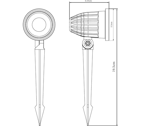 Грунтовый светильник ARTE LAMP ELSIE A1127IN-1BK
