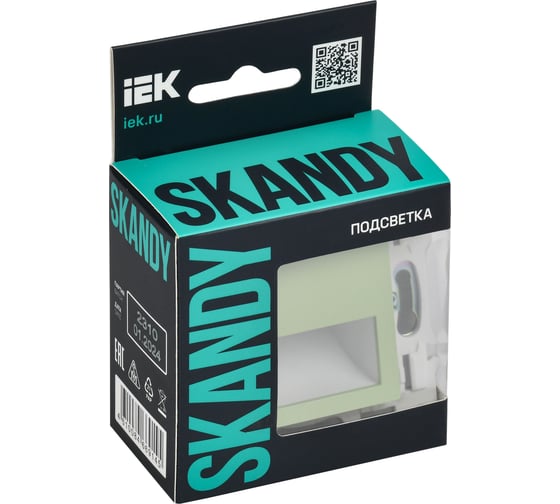 Подсветка LED IEK SKANDY встраиваемая SK-L01M мятный SK-FL20-K06