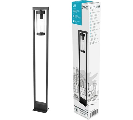 Светильник Gauss садово-парковый Clio, 170-240V / 50Hz, 1xE27, Max 60W, IP54 GD020