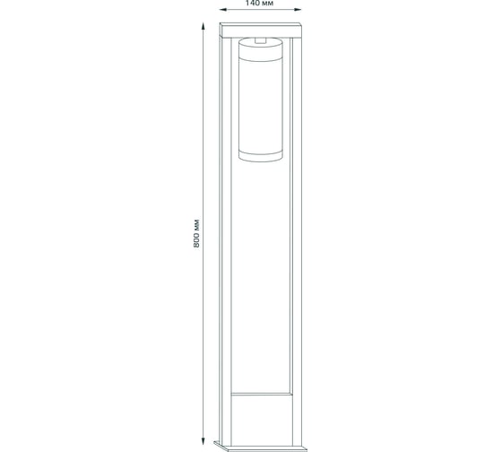 Светильник Gauss садово-парковый Clio, 170-240V / 50Hz, 1xE27, Max 60W, IP54 GD020