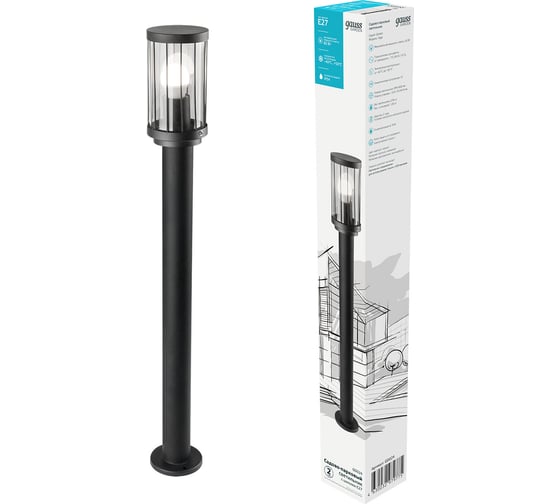 Садово-парковый светильник Gauss Vega столб 10.5х80см, 170-240V / 50Hz GD024