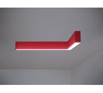 Светильник светодиодный MODALINE накладной угловой N37 угловой A90 (1м_1м, 44Вт, 3000К, красный) MLN37100R23.A90