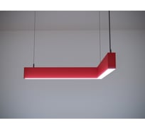 Светильник светодиодный MODALINE подвесной угловой P37 угловой A90 (0.5м_.05м, 22Вт, 4000К, красный) MLP3750R24.A90
