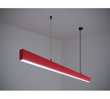 Светильник светодиодный подвесной P37 MODALINE (2.5м, 55Вт, 3000К, красный) MLP37250R23