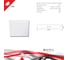 Накладной светодиодный светильник ReLuce 70607-9.5-001OL LED12W WH 4000K 6