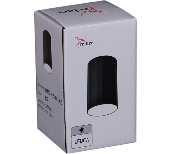 Накладной точечный светильник ReLuce 81152-9.5-001MZ LED6W BK