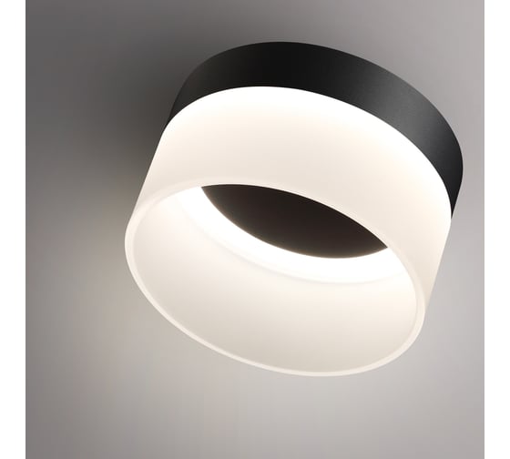 Светильник накладной NOVOTECH светодиодный черный IP20 LED 18W 220-240V 4000K 1170Лм AURA 359446