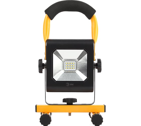Светодиодный прожектор ЭРА, LPR-10-6500К-А-М SMD PRO, 10Вт, 900Лм, 6500K, 145х175 мм, аккумулятор 2.5ч, Б0032165