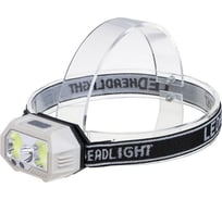 Фонарик налобный сенсорный ЕРМАК XPE LED + 2 COB, 7 режимов, 800мАч, зарядка Type-C 221-092