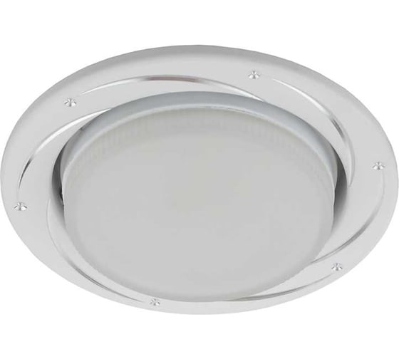 Светильник под лампу ЭРА KL 77 AL/WH Gx53,220V, 13W, серебро/белый Б0036494 1