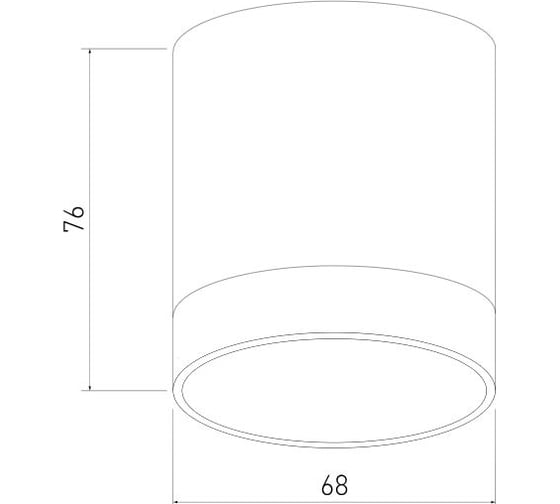 Светодиодный стационарный светильник Elektrostandard DLR024 6W 4200K черный жемчуг a053055