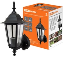 Садово-парковый светильник TDM ELECTRIC 6060-01 шестигранник, 60Вт, вверх, черный SQ0330-0001