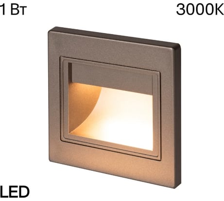 Встраиваемый лестничный светильник Citilux Skally LED Графит CLD005K1