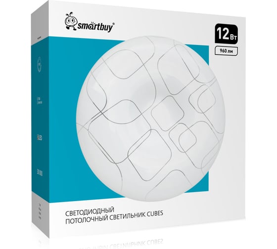 Светодиодный потолочный светильник Smartbuy (LED) 12 Вт 210х65мм CUBES SBL-CUB-12-65 1