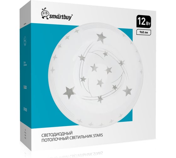 Светодиодный потолочный светильник Smartbuy (LED) 12 Вт 210х65мм STARS SBL-STAR-12-65 1